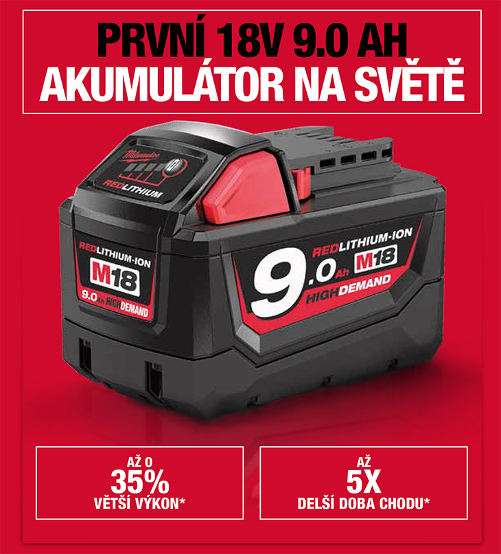 Akumulátor Milwaukee 9,0 Ah